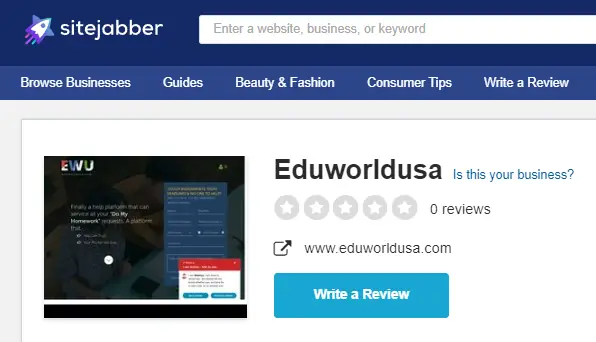 Eduworldusa reviews Sitejabber