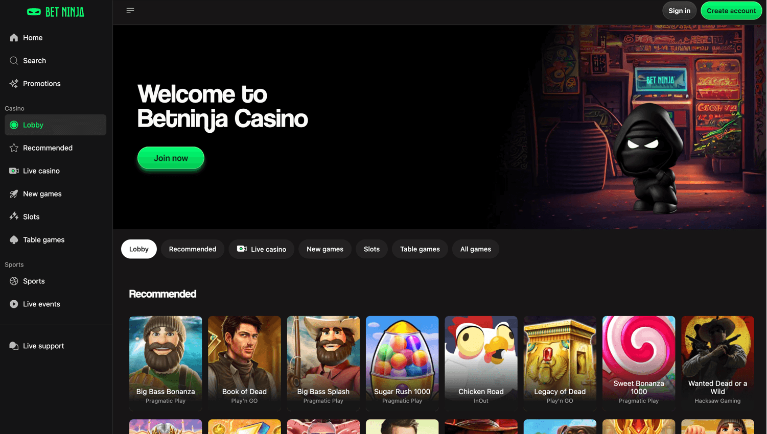 Betninja Casino