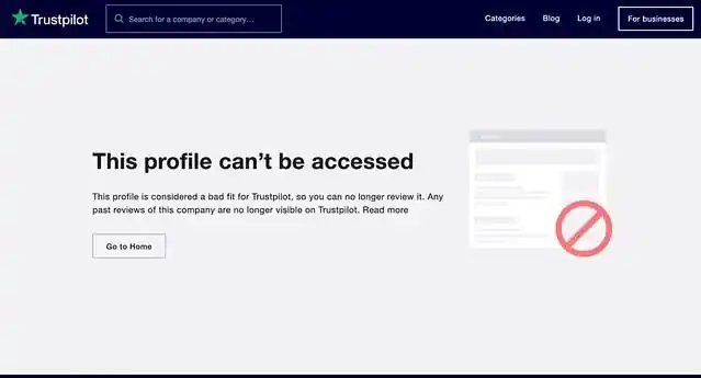 Extraessay was removed from Trustpilot
