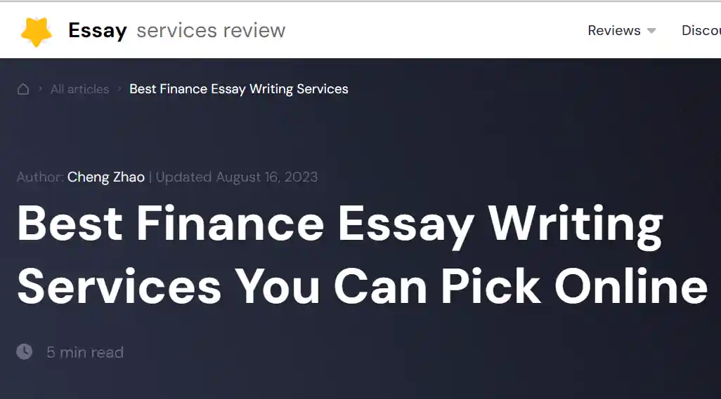 Best Finance Essay Writing Services