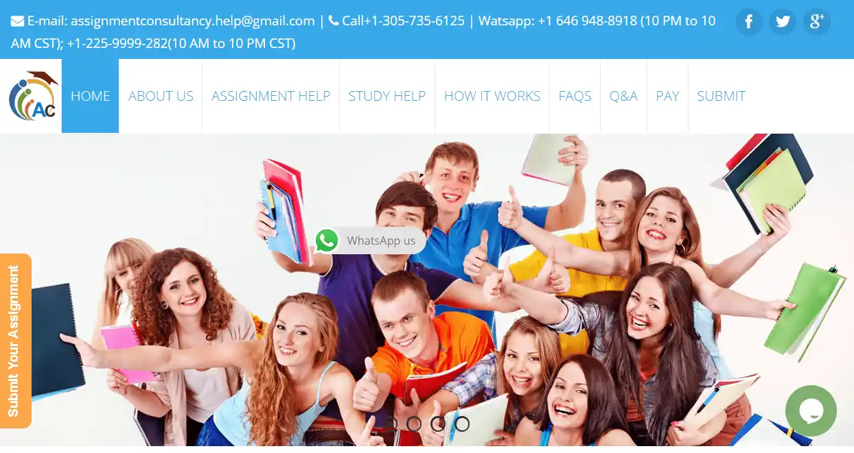Assignmentconsultancy main page