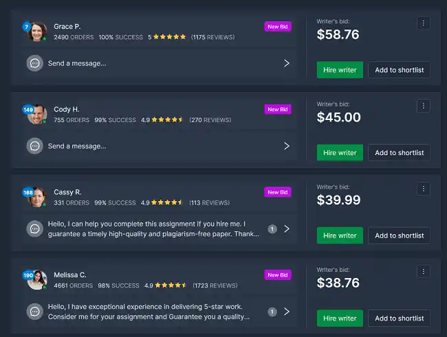 WritePaper prices