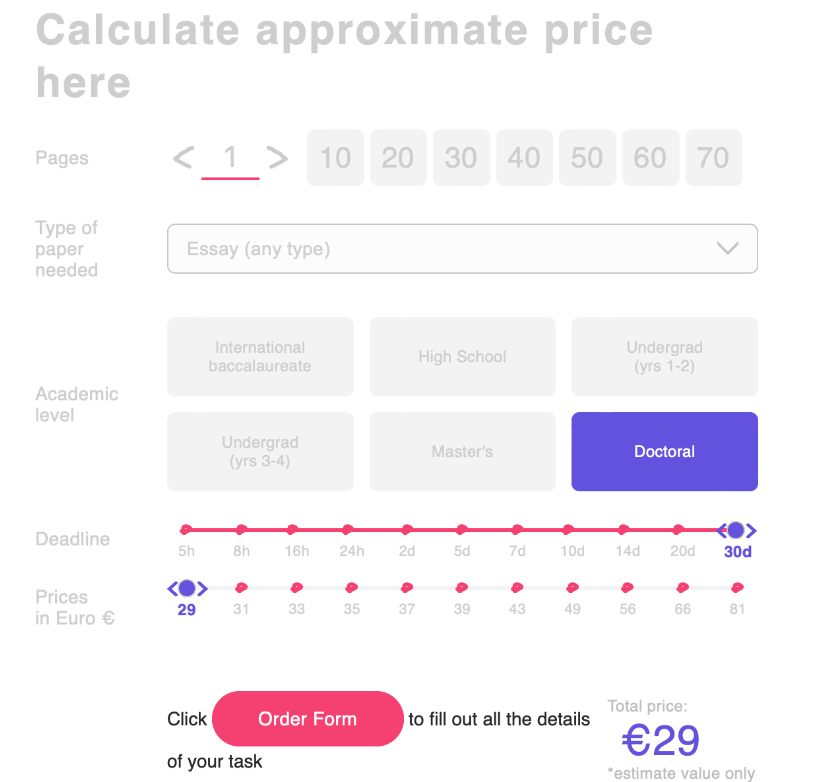Price calculator
