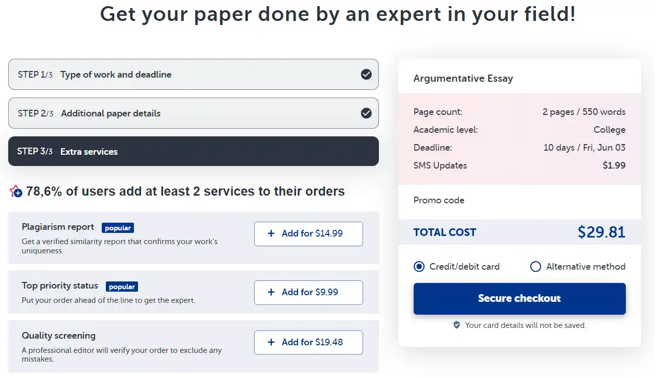 order page