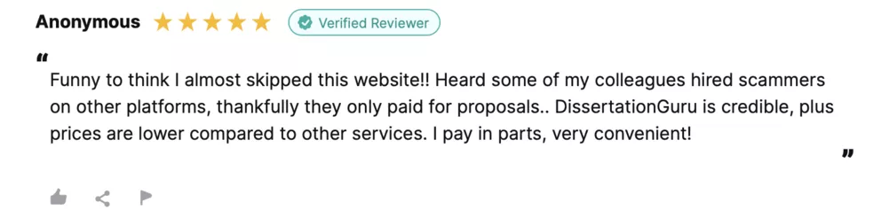 DissertationGuru reviews
