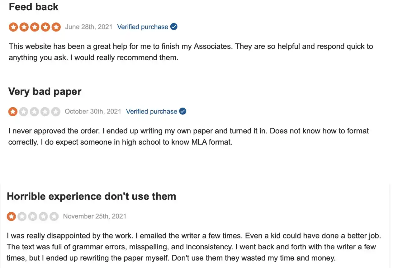 Advancedwriters reviews on SiteJabber