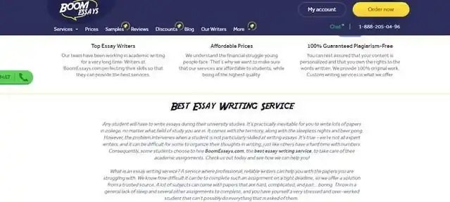 Boomessays review