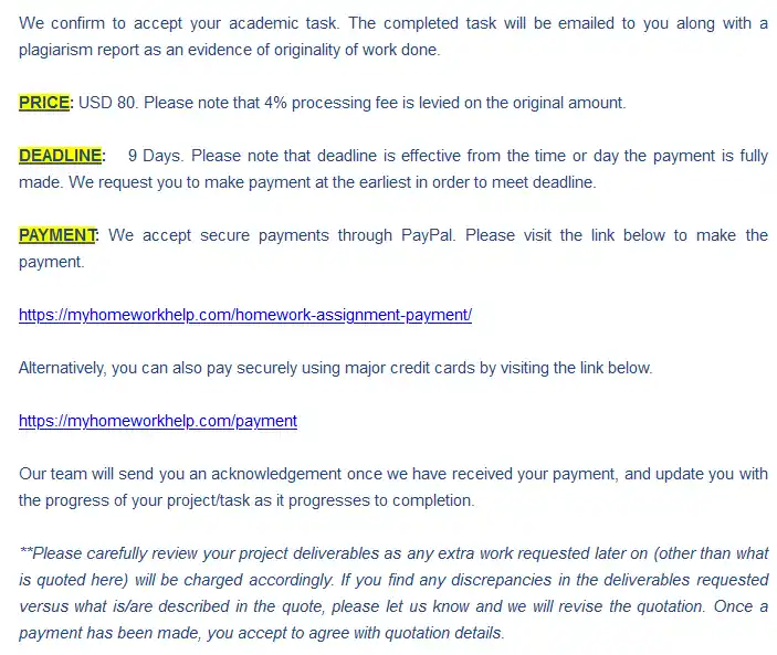 MyHomeworkHelp order