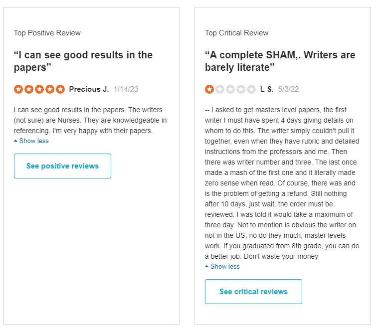 customer review