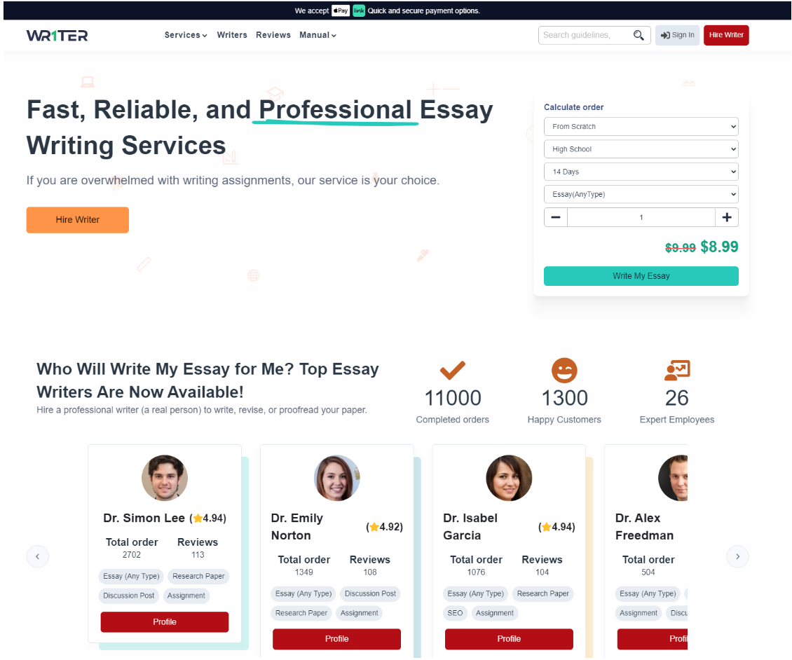 Wr1ter main page