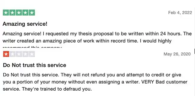 Boomessays reviews on Trustpilot