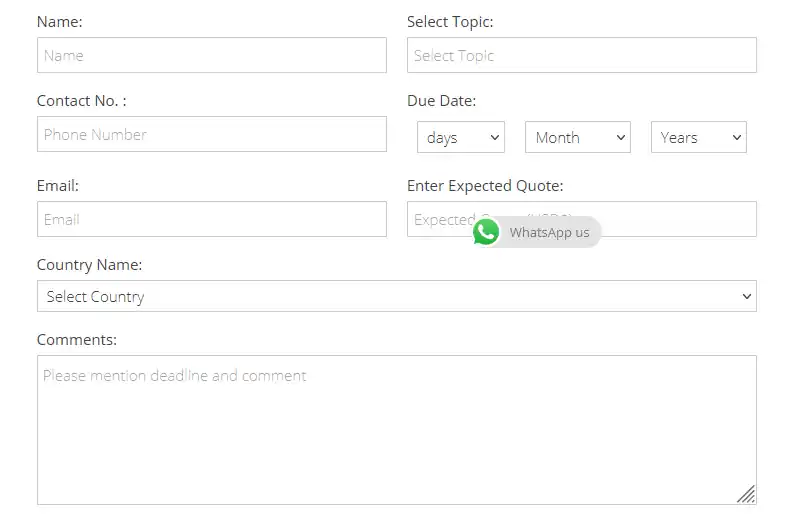 Assignmentconsultancy order form