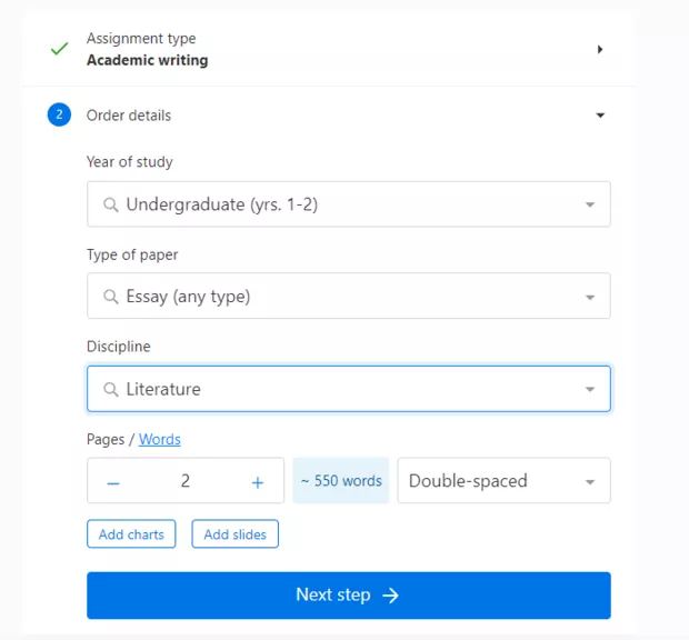 Domessay.net order