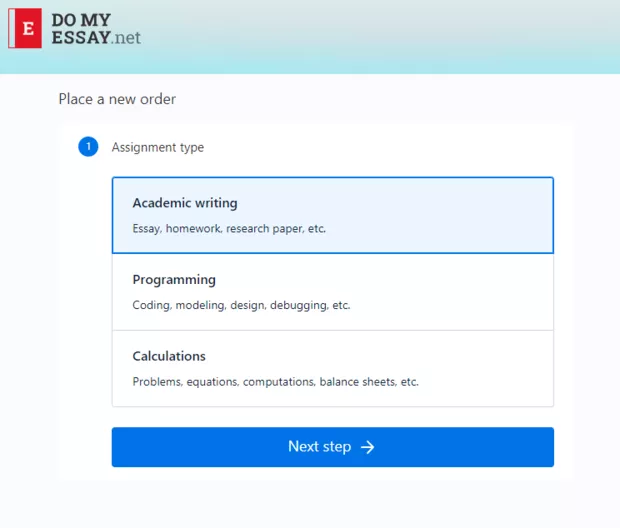 Domessay.net order