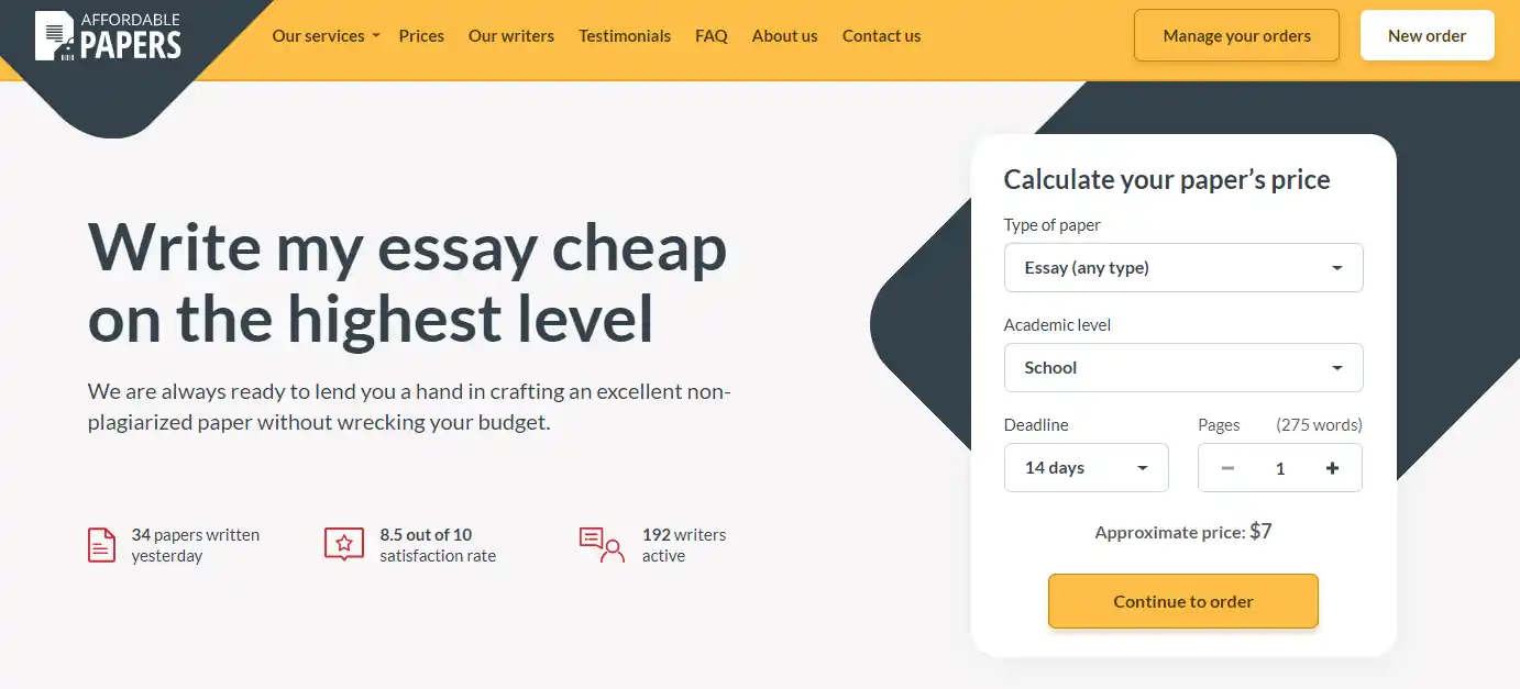 AffordablePapers review logo