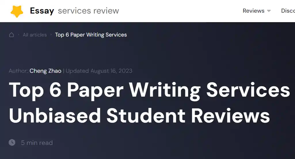 Top 6 Paper Writing Services