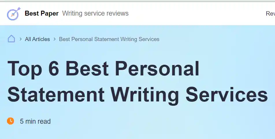 Best Personal Statement Writing Services