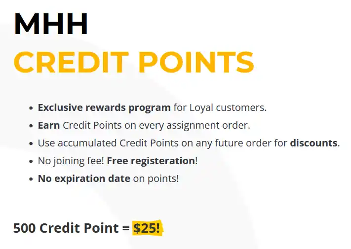 MyHomeworkHelp loyalty program