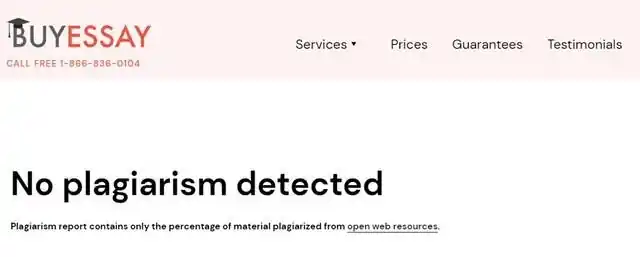 BuyEssay free plagiarism checker works correctly