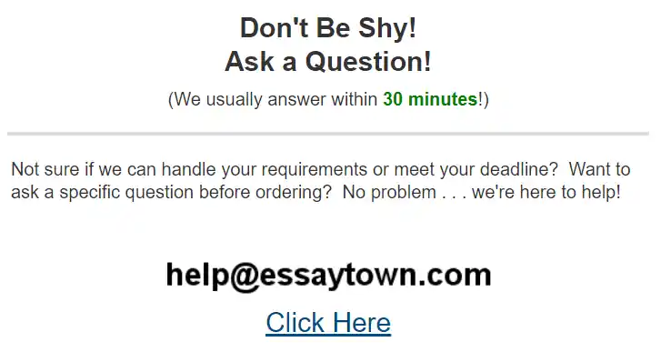 EssayTown customer support