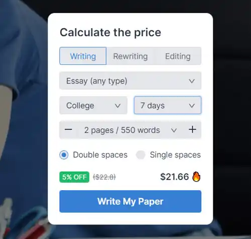 EssayPro price calculator