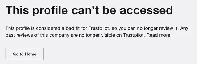 Advancedwriters is blocked on Trustpilot