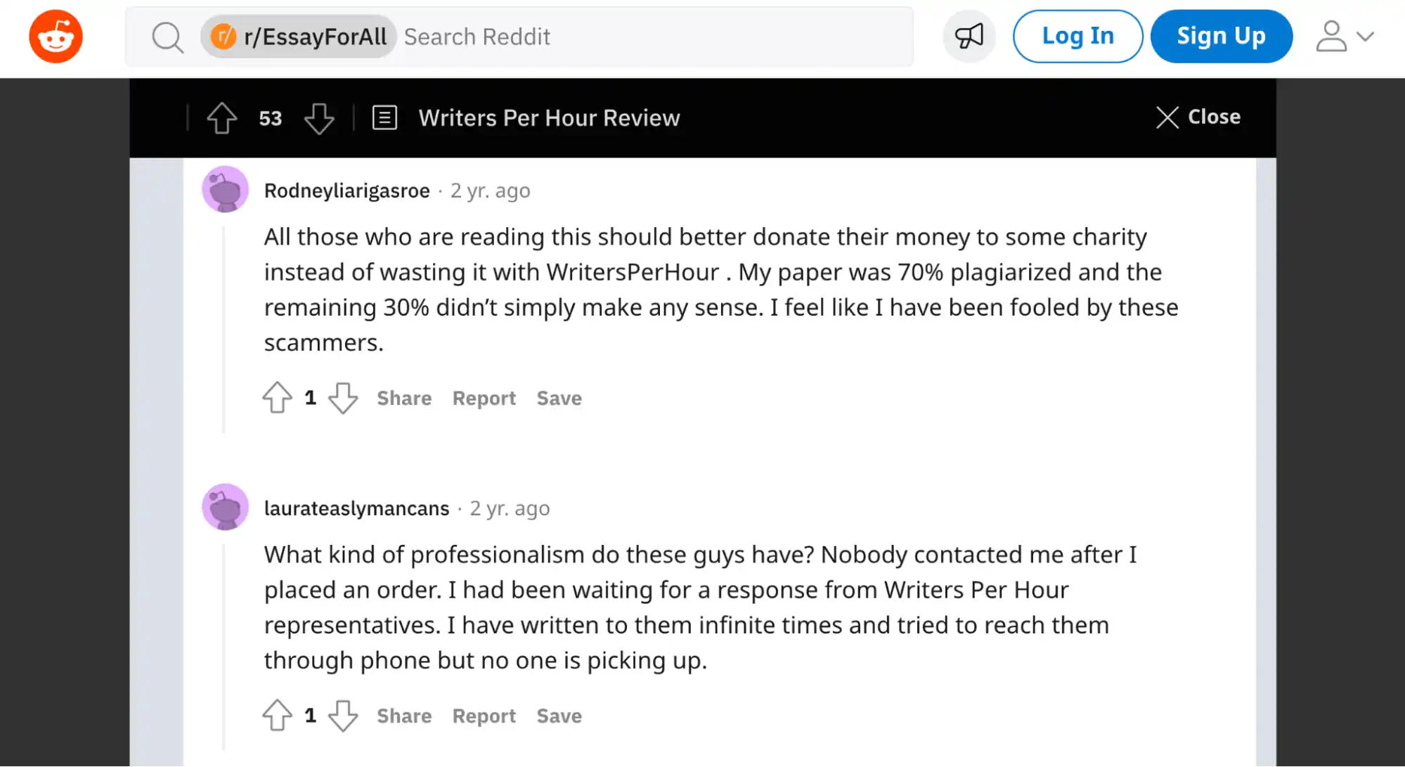 Writersperhour Reddit