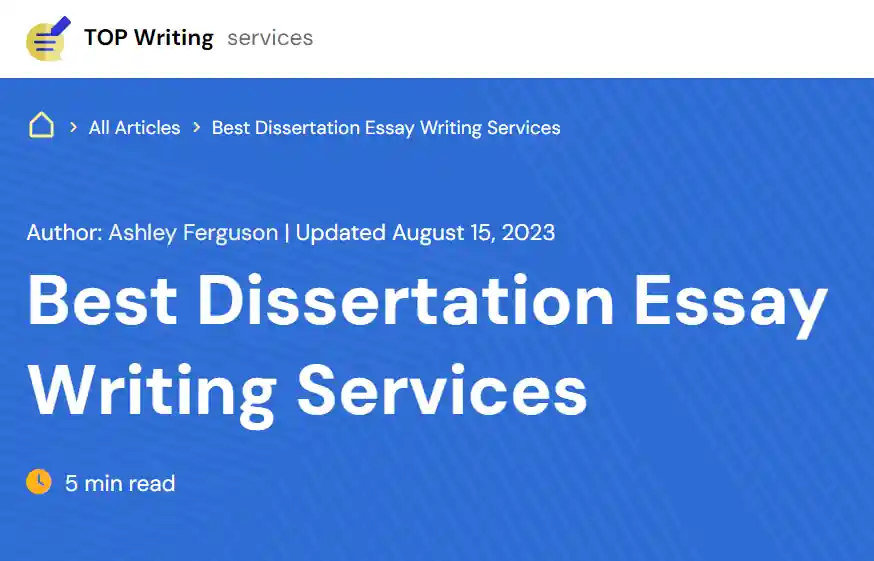 Best Dissertation Essay Writing Services
