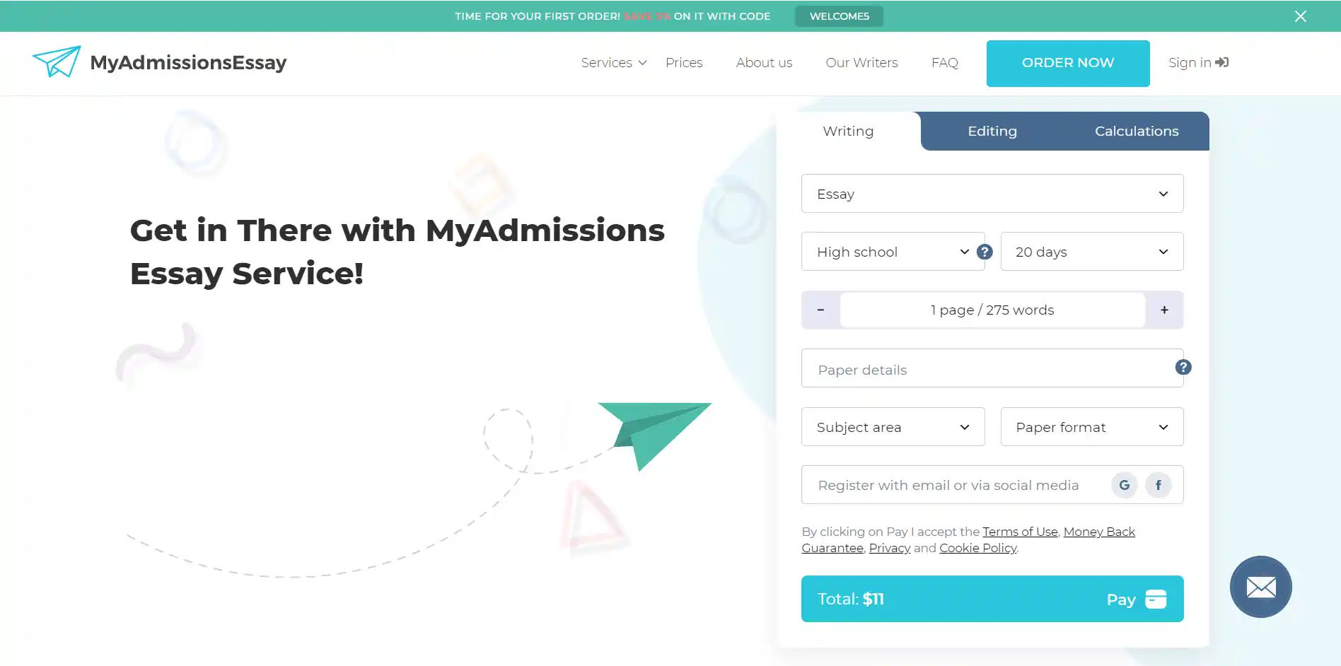 MyAdmissionsEssay logo