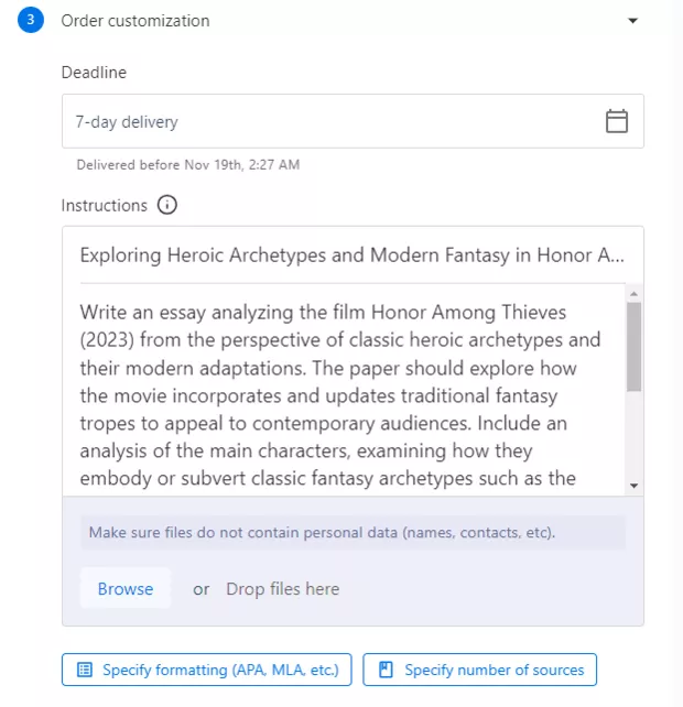Domessay.net order