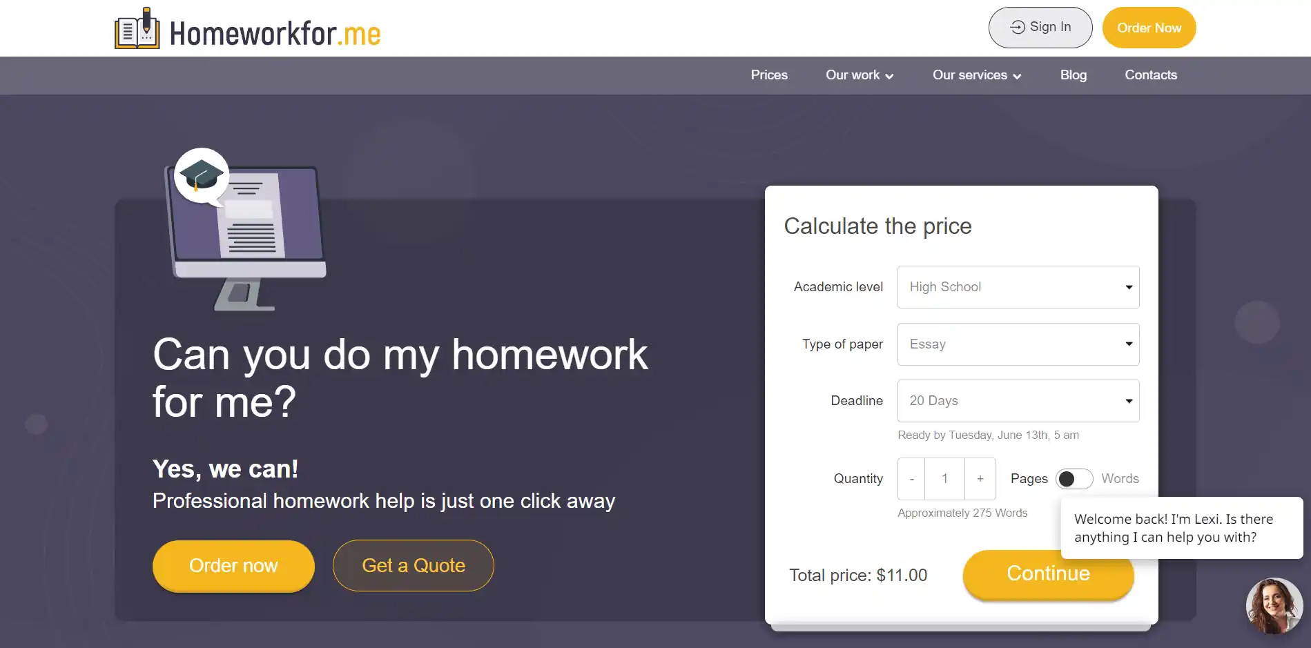 Homeworkfor.me logo