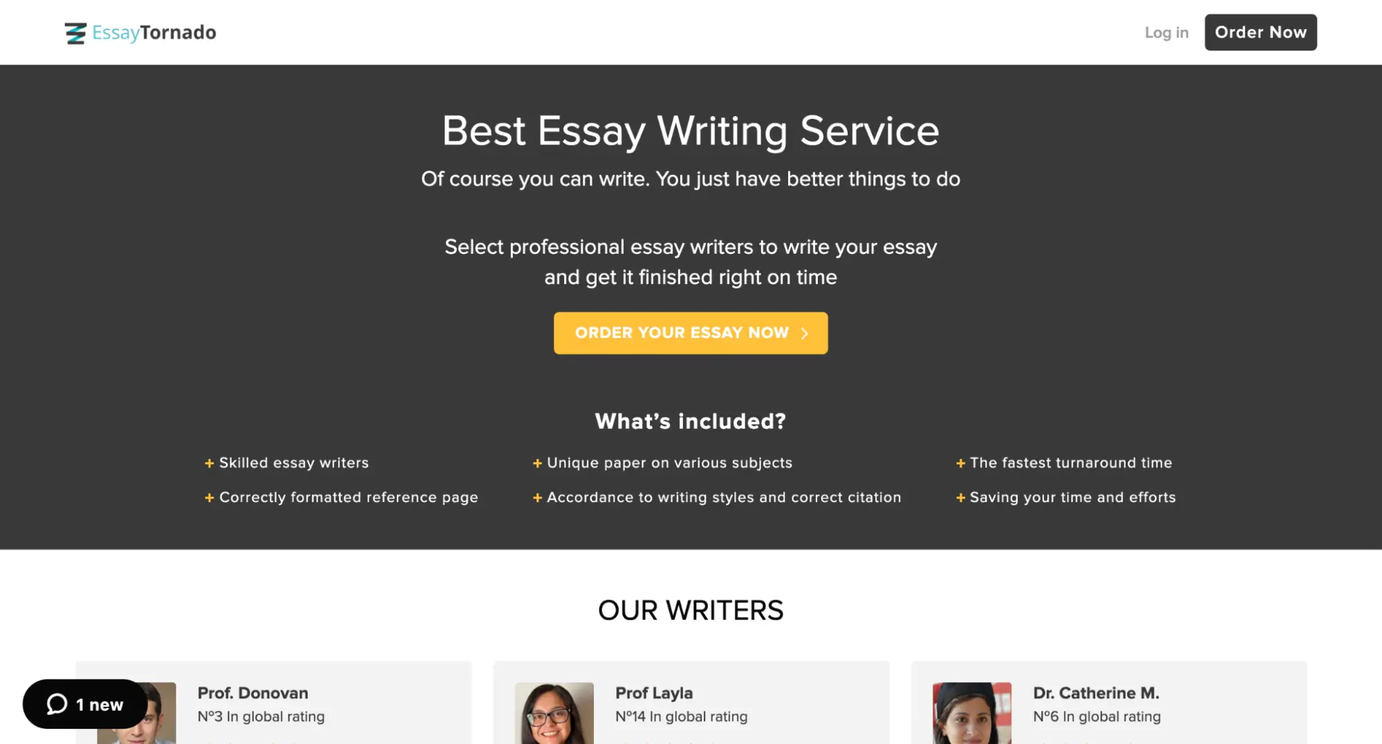 EssayTornado review logo