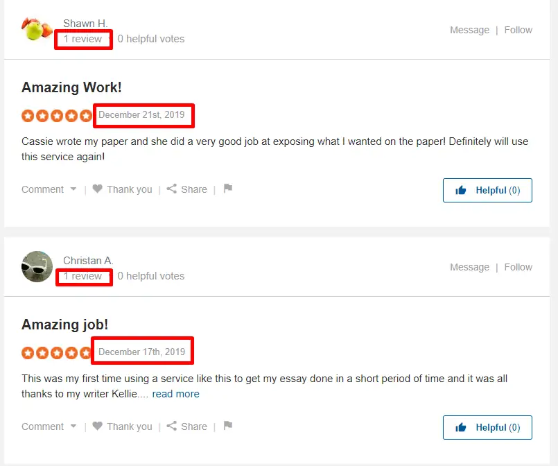 KillerPapers reviews on SiteJabber