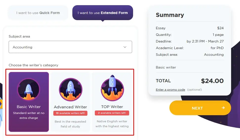 PaperHelp order