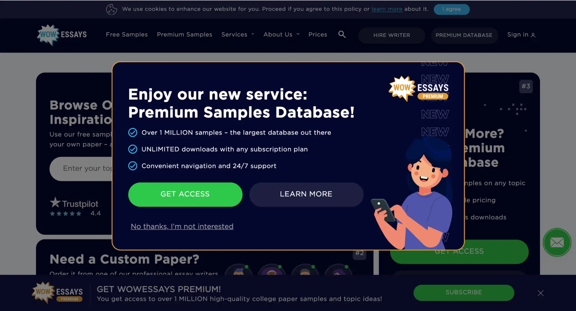 WowEssays premium subscription