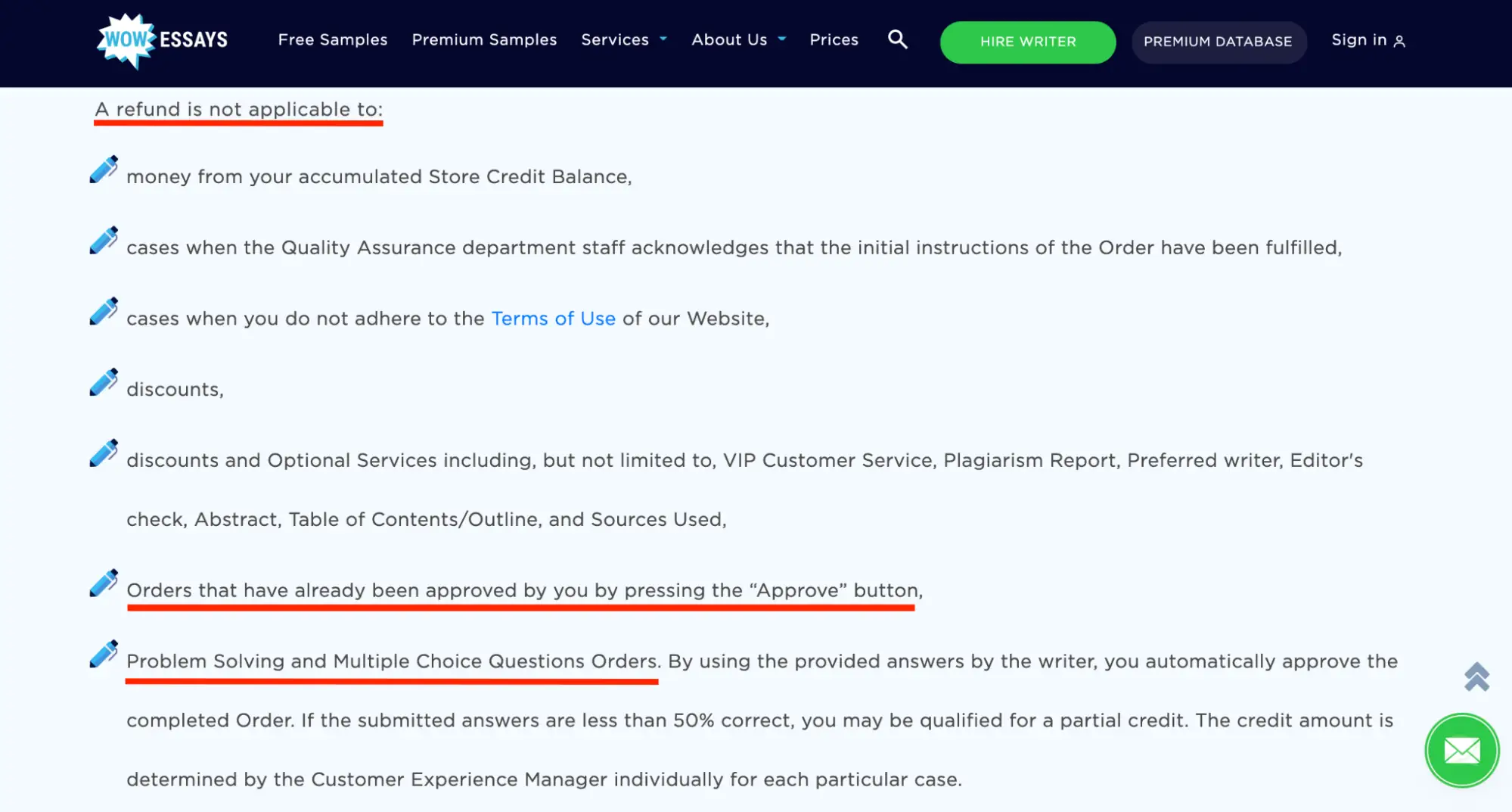 WowEssays Guarantees