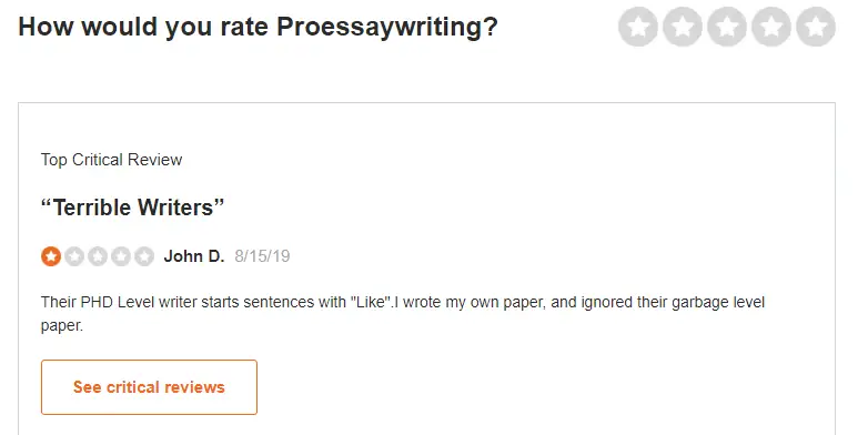 ProEssayWriting review