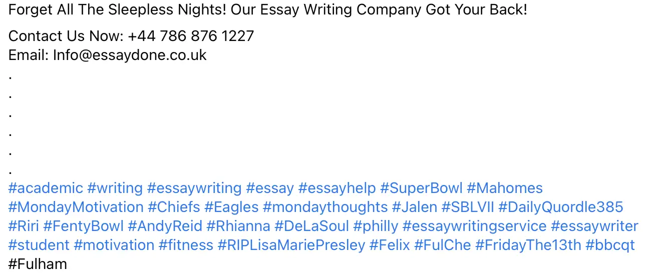 EssayDone social media