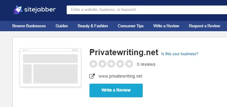 Reviews on Privatewriting at Sitejabber