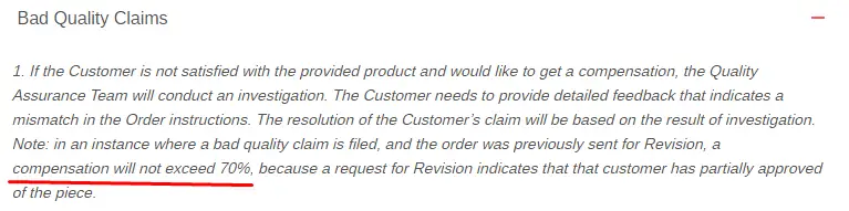 CanadianWritings guarantees