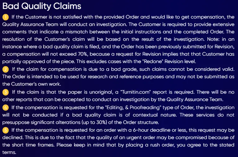 JustDoMyHomework guarantees