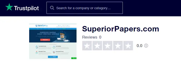 SuperiorPapers reviews on Trustpilot