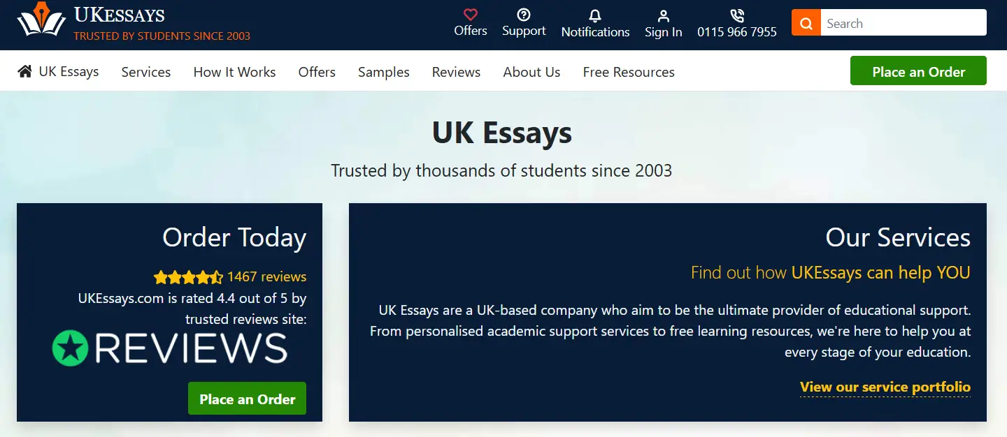UKEssays review logo