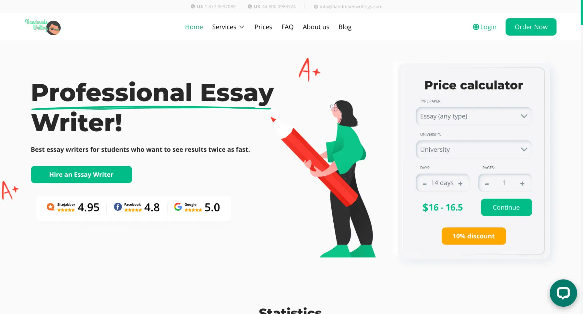 HandMadeWriting review logo