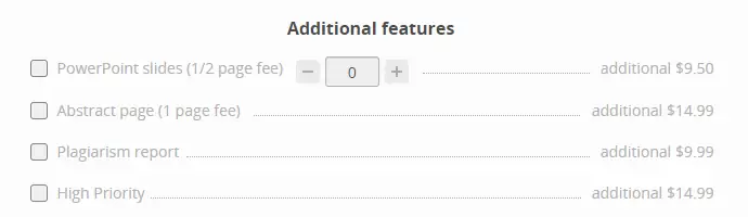 Getessay Additional Features