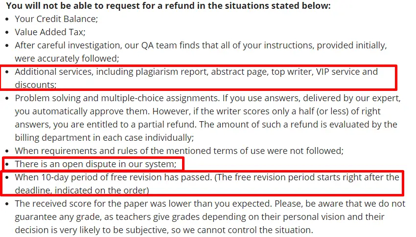 SuperbPaper guarantees