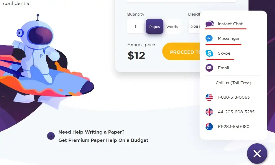 PaperHelp Customer Support