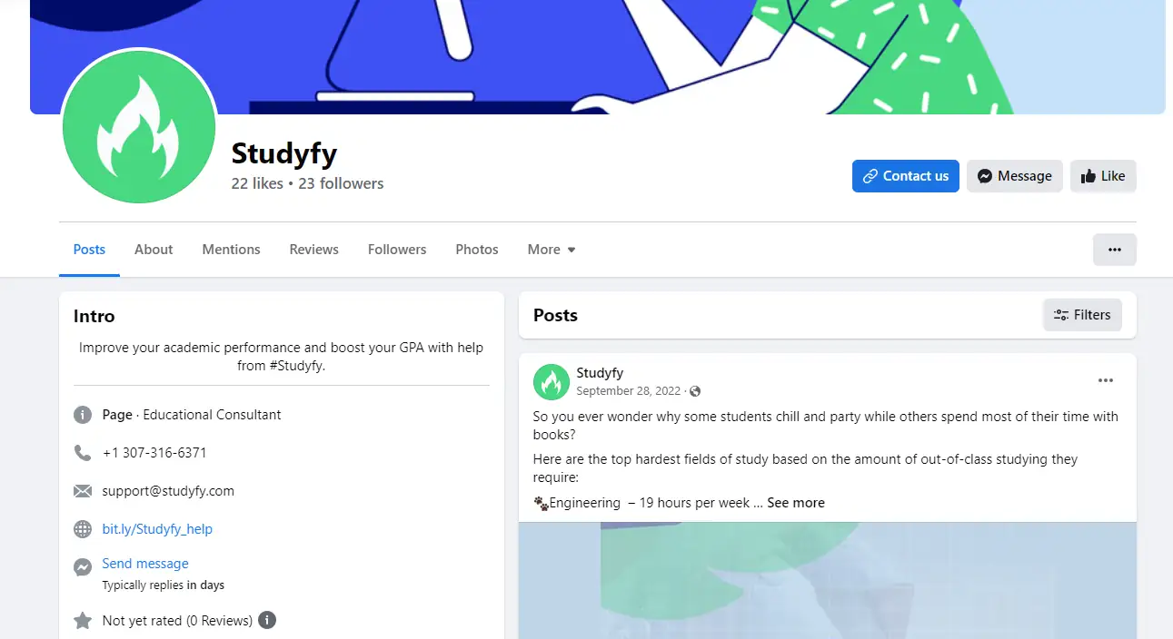 Studyfy Facebook