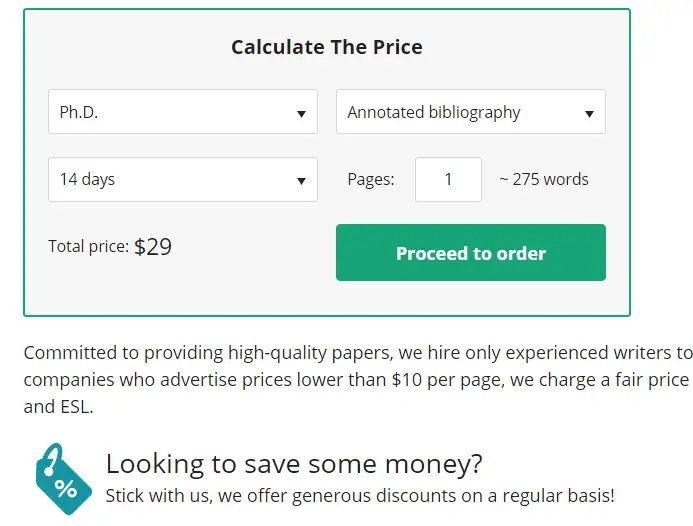 SuperbPaper price calculator