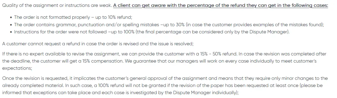 Essaywritery Guarantees